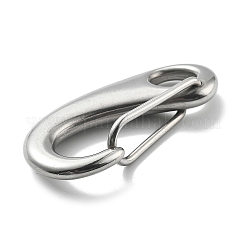 304 Stainless Steel Push Gate Snap Keychain Clasp Findings&nbsp;STAS-B082-04B-P