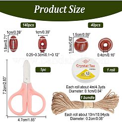 Rugby Beads Bracelet Making Kit&nbsp;DIY-NB0007-48