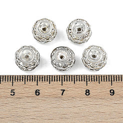 Brass Crystal Rhinestone Beads&nbsp;RB-9X10
