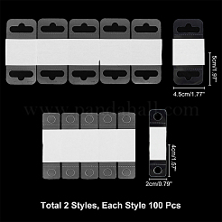200 Pcs 2 Styles Transparent Self Adhesive Hang Tabs&nbsp;AJEW-NB0002-24