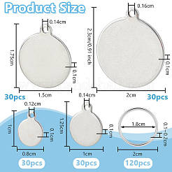 DIY Stainless Steel Keychain Making Kits&nbsp;DIY-OC0014-12
