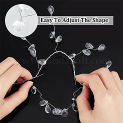 Transparent Acrylic Teardrop Pendant Branches&nbsp;FIND-WH0126-343