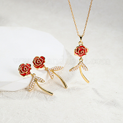 Alloy Stud Earring & Pendant Necklaces for Women&nbsp;LF3294