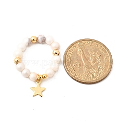 5Pcs Natural Persian Jade Rings&nbsp;RJEW-JR00907