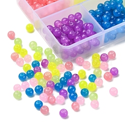 450Pcs 6 Color Imitation Jade Glass Beads Strands&nbsp;DGLA-YW0001-03