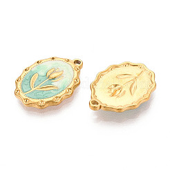 304 Stainless Steel Enamel Pendants&nbsp;STAS-N110-27E-G