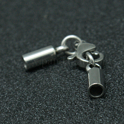 Tarnish Resistant 304 Stainless Steel Tube Cord Ends&nbsp;LS-STAS-I045-49