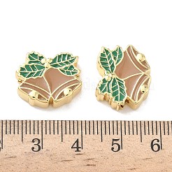 Christmas Brass Enamel Beads&nbsp;KK-I474-G11