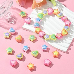 50Pcs 10 Styles Opaque Acrylic Beads&nbsp;OACR-CJ0001-88