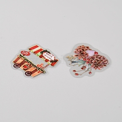 30Pcs 15 Styles Christmas Theme PET Self Adhesive Stickers&nbsp;DIY-WH0308-335C
