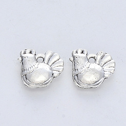 Tibetan Style Alloy Pendants&nbsp;X-TIBE-R316-025AS-RS