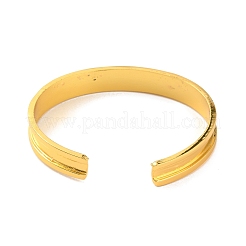 Alloy Grooved Bangles&nbsp;FIND-WH0147-10G