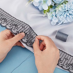 Polyester Lace Trim&nbsp;OCOR-WH0071-035B