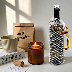 Sparkly Rhinestone Wine Bottle Bag&nbsp;AJEW-WH0609-899D