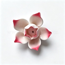 Lotus Leaf & Lotus Flower Porcelain Incense Burners&nbsp;DJEW-CN0001-38B