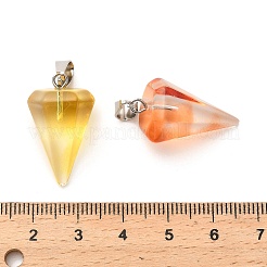 Frosted Glass Pendants&nbsp;GLAA-L049-02P