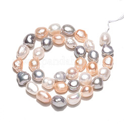 Natural Cultured Freshwater Pearl Beads Strands&nbsp;PEAR-N014-09A-03