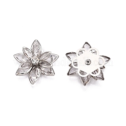 Acrylic Rhinestone Flower Flat Back Cabochons&nbsp;RSB027-06