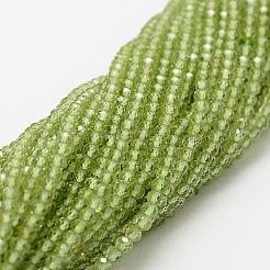 Natural Peridot Bead Strands&nbsp;X-G-P271-3mm-12