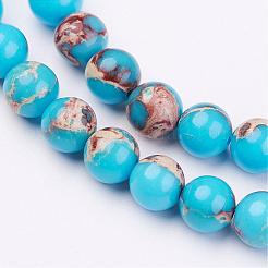 Natural Imperial Jasper Bead Strands&nbsp;G-P260-01-8mm