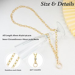 Aluminum Cable Chains Keychain&nbsp;HJEW-SW00179-02