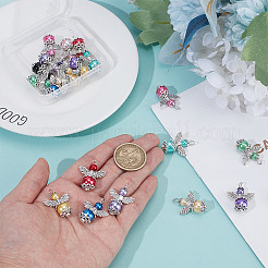 24Pcs 12 Colors Glass Pearl Pendants&nbsp;PALLOY-GO00070