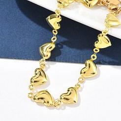 201 Stainless Steel Link Bracelets for Women&nbsp;BJEW-Z103-01G-01