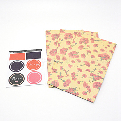 Floral Pattern Paper Bags&nbsp;CARB-WH0009-11D