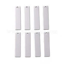 Tarnish Resistant 201 Stainless Steel Rectangle Stamping Blank Tag Pendants&nbsp;STAS-R064-15B