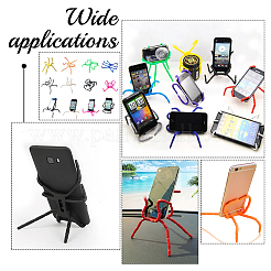 Resin Multi-Function Portable Spider Flexible Grip Phone Holder&nbsp;AJEW-WH0323-10A