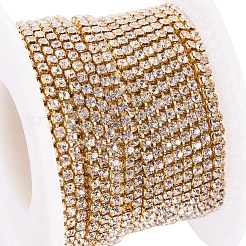 Brass Rhinestone Strass Chains&nbsp;CHC-T001-SS6-01C
