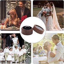 Walnut Wooden Engagement Ring Boxes&nbsp;CON-WH0072-87
