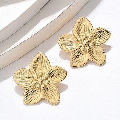 304 Stainless Steel Stud Earrings for Women&nbsp;EJEW-U047-28G