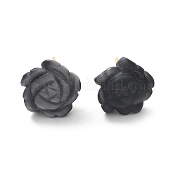 Brass Cat Eye Stud Earrings&nbsp;EJEW-B133-01G-05