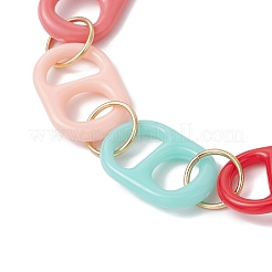 Acrylic Oval Link Chain Bracelets for Women&nbsp;BJEW-TA00618