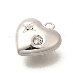 304 Stainless Steel Rhinestone Pendants&nbsp;STAS-M109-10P-02