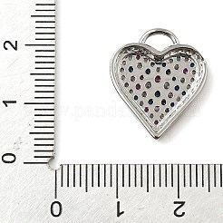 Brass Micro Pave Cubic Zirconia Pendants&nbsp;KK-I276-29P