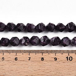 Dyed Natural Sesame Jasper Beads Strands&nbsp;G-T139-8mm-47K