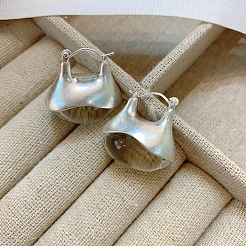 Alloy & Resin Hoop Earrings&nbsp;WGFA774-02