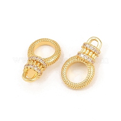 Brass Micro Pave Clear Cubic Zirconia Pendant Bail&nbsp;CU-CBA5CB0-07G