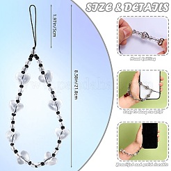 Acrylic & Alloy Enamel Mobile Straps&nbsp;HJEW-SW00138-02