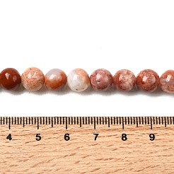 Natural Pink Agate Beads Strands&nbsp;G-K350-C02-8mm