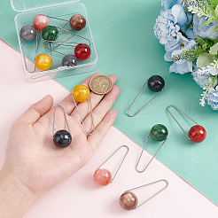 14Pcs 7 Colors Imitation Gemstone Style Two Tone Acrylic Big Pendants&nbsp;STAS-UN0037-69
