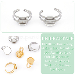 DIY Blank Dome Ring Making Kits&nbsp;DIY-UN0005-62