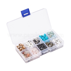 150g 10 Style Gemstone Chip Beads Strands&nbsp;G-YW0001-02