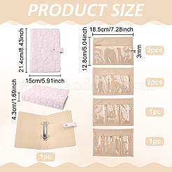 1Pc Heart Textured PU Imitation Leather Jewelry Loose Leaf Bider Cover for Earrings Bracelets Necklaces&nbsp;AJEW-FG0005-93