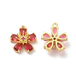 Real 18K Gold Plated Brass Micro Pave Cubic Zirconia Pendants&nbsp;KK-M238-04G