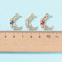6Pcs 6 Colors Acrylic Rhinestone Pendants&nbsp;FIND-FS0001-39-1