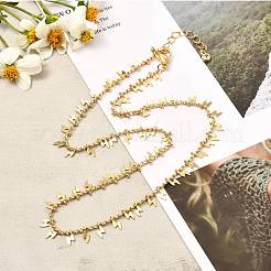 Lightning Bolt Brass Pendant Necklaces&nbsp;NJEW-JN03649-01