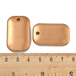 Electroplated Synthetic Non-Magnetic Hematite Pendants&nbsp;G-C136-05E